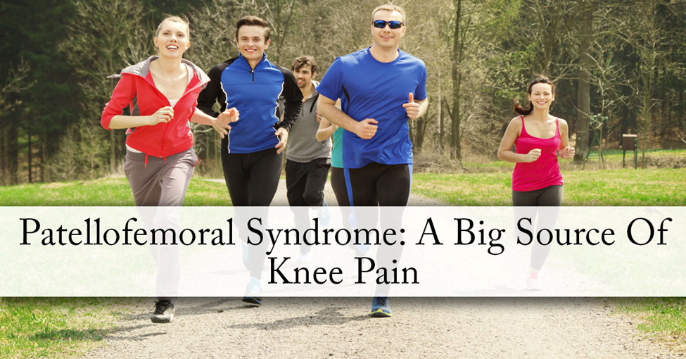 Causes and Potential Treatment for Knee Pain. Picture of 3 young caucasian males and 3 young caucasian females running together.